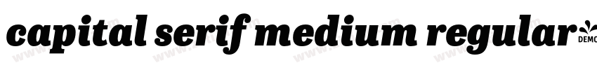 capital serif medium regular字体转换